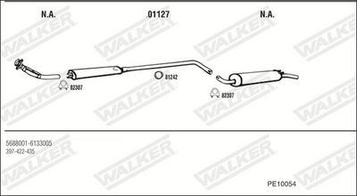 ABGASANLAGE WALKER PE10054