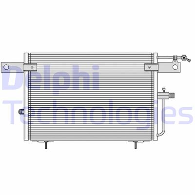 Конденсатор, кондиционер DELPHI TSP0225083 для AUDI 100