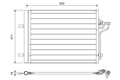 VALEO Condensor, airconditioning (814390)