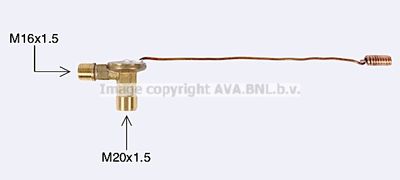 Расширительный клапан, кондиционер AVA QUALITY COOLING DW1434 для DAEWOO MATIZ