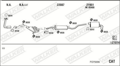 SISTEM DE ESAPAMENT WALKER FO75006
