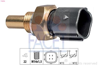 Sensor, coolant temperature 7.3316