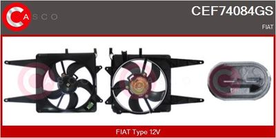 CASCO CEF74084GS Вентилятор системы охлаждения двигателя для FIAT ALBEA (178_, 172_) 1.2 (178CXG1AAM, 178CXG1AAP, 178CXG1AAT) CASCO CEF74084GS Вентилятор системы охлаждения двигателя для FIAT ALBEA (178_, 172_) 1.2 (178CXG1AAM, 178CXG1AAP, 178CXG1AAT)