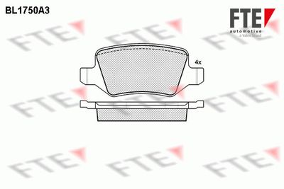 Комплект тормозных колодок, дисковый тормоз FTE 9010331 для MERCEDES-BENZ VANEO