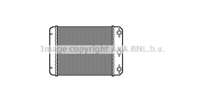 Теплообменник, отопление салона AVA QUALITY COOLING MSA6107 для MERCEDES-BENZ 124