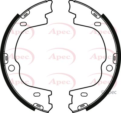 Brake Shoe Set, parking brake APEC SHU812