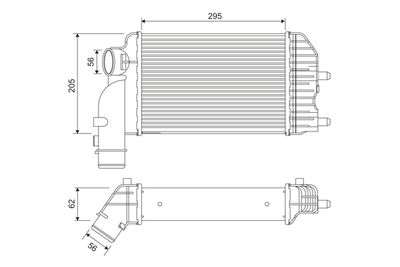 VALEO Intercooler, inlaatluchtkoeler (817632)