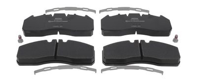 Remblokken set Achter/Voor MERITOR ELSA 225-3 past: MERCEDES ECONIC 2  RVI C, D, K, MAGNUM, PREMIUM 2, T  VOLVO 7700, 8500, 8700, 9700, 9900, B13, FE, FE II, FH, FH II D11A-330-OM936.971 08.93-