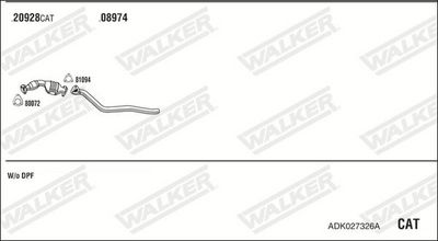 Изпускателна система WALKER ADK027326A