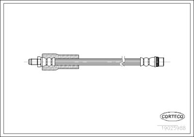 Тормозной шланг CORTECO 19025988 для RENAULT VEL