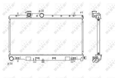 Radiator, engine cooling 53697