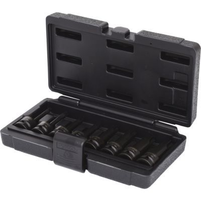 KS Tools Souprava silových nástrčných ořechů s bitem Torx 1/2", 8dílná, T30–T80, dlouhé 911.0901