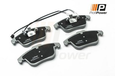 stabdžių trinkelių rinkinys, diskinis stabdys 1B1106 ProfiPower