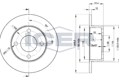 спирачен диск ICER 78BD4010-2