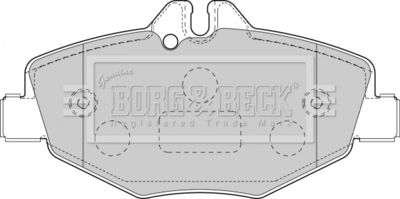 BORG & BECK BBP1796 Тормозные колодки и сигнализаторы  для MERCEDES-BENZ E-CLASS T-Model (S211) E 220 T CDI
