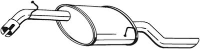 Глушитель выхлопных газов конечный KLOKKERHOLM 141-199 для DAEWOO NUBIRA