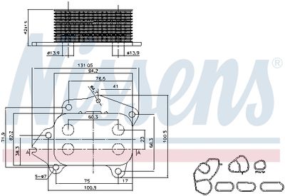 RADIATOR ULEI ULEI MOTOR NISSENS 90670 6