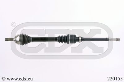 CDX 220155 Полуось в сборе  для PEUGEOT 206 Наклонная задняя часть (2A/C) 1.6 16V