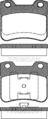 Комплект тормозных колодок, дисковый тормоз TRISCAN 8110 28005 для CITROËN AX