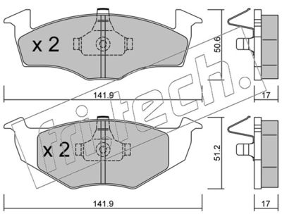 Sada brzdových destiček, kotoučová brzda fri.tech. 215.0