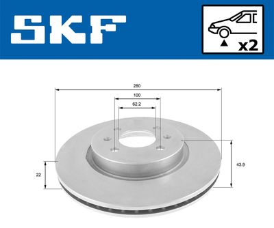 DISC FRANA SKF VKBD81119V2 1