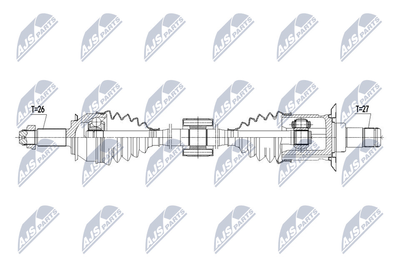 Приводной вал NTY NPW-BM-103 для MINI MINI COOPER