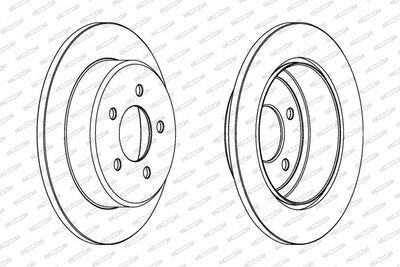 BREMSSCHEIBE FERODO DDF1492C 1