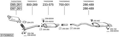 SISTEM DE ESAPAMENT BOSAL SYS08652