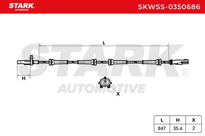 датчик, обороти на колелото STARK SKWSS-0350686