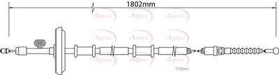 Cable Pull, parking brake APEC CAB1460