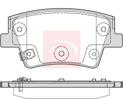 APEC Brake Pad Set, disc brake PAD2387