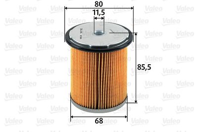 VALEO 587912 Топливный фильтр  для PEUGEOT 406 (Пежо 406)