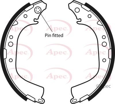 Brake Shoe Set APEC SHU497