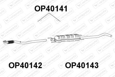 Предглушитель выхлопных газов VENEPORTE OP40141 для OPEL TIGRA
