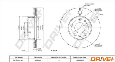 спирачен диск DR!VE+ DP1010.11.0543