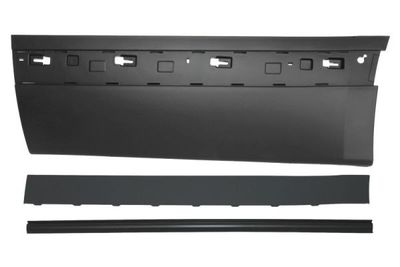 Garneerstroken for door Achterin. Links (chroom) past: MERCEDES CLS C218 01.11-12.17