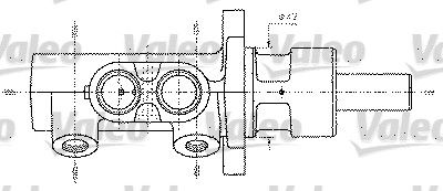 Главный тормозной цилиндр VALEO 402330 для FORD MONDEO