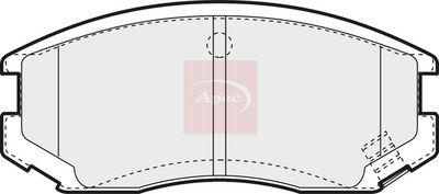 APEC Brake Pad Set, disc brake PAD1072