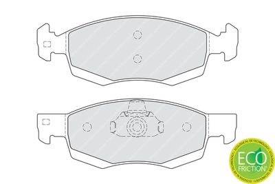 Комплект тормозных колодок, дисковый тормоз FDB4035