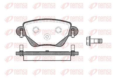 Комплект тормозных колодок, дисковый тормоз REMSA 0777.00 для BYD S6