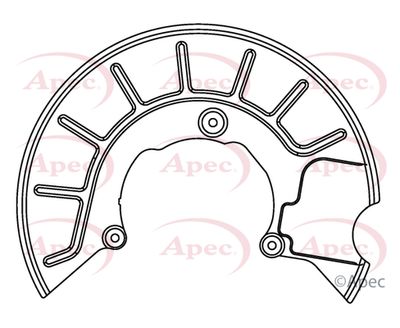 Splash Panel, brake disc APEC ASG1049