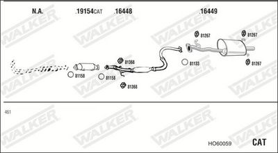 SISTEM DE ESAPAMENT WALKER HO60059