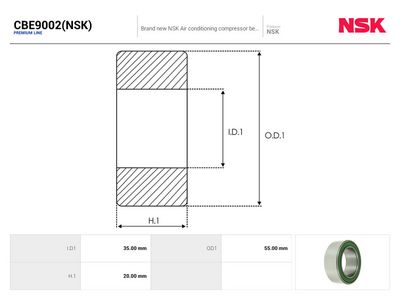 Lager AUTOSTARTER CBE9002(NSK)