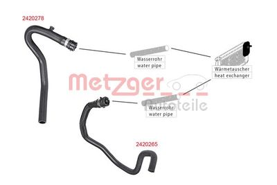 CONDUCTA SCHIMBATOR CALDURA-INCALZIRE METZGER 2420278 1