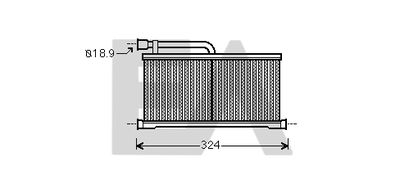 Теплообменник, отопление салона EACLIMA 45C02001 для AUDI R8