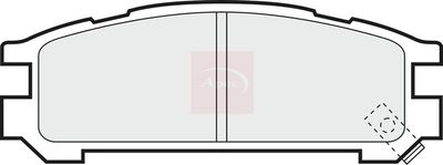 APEC Brake Pad Set, disc brake PAD748