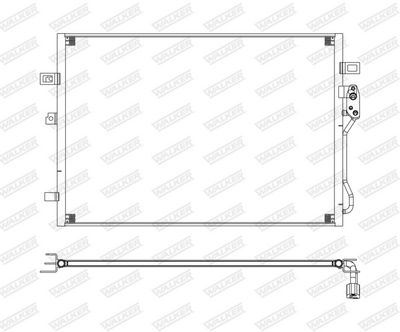 KONDENSATOR KLIMAANLAGE WALKER WCD00192 7