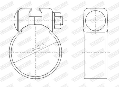 COLIER SISTEM DE ESAPAMENT WALKER 81982 8