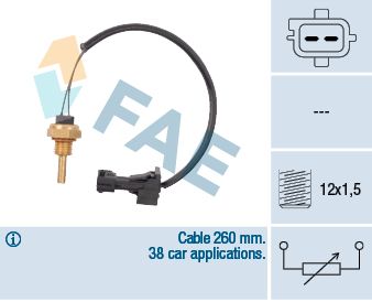 FAE 32740 Датчик включения вентилятора  для SAAB  (Сааб 900)