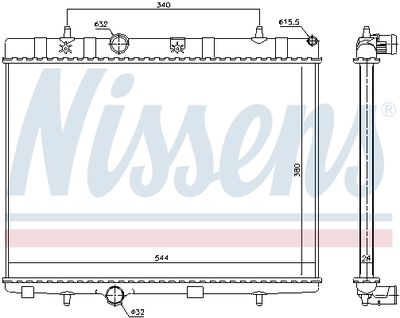 RADIATOR RACIRE MOTOR NISSENS 636007 4